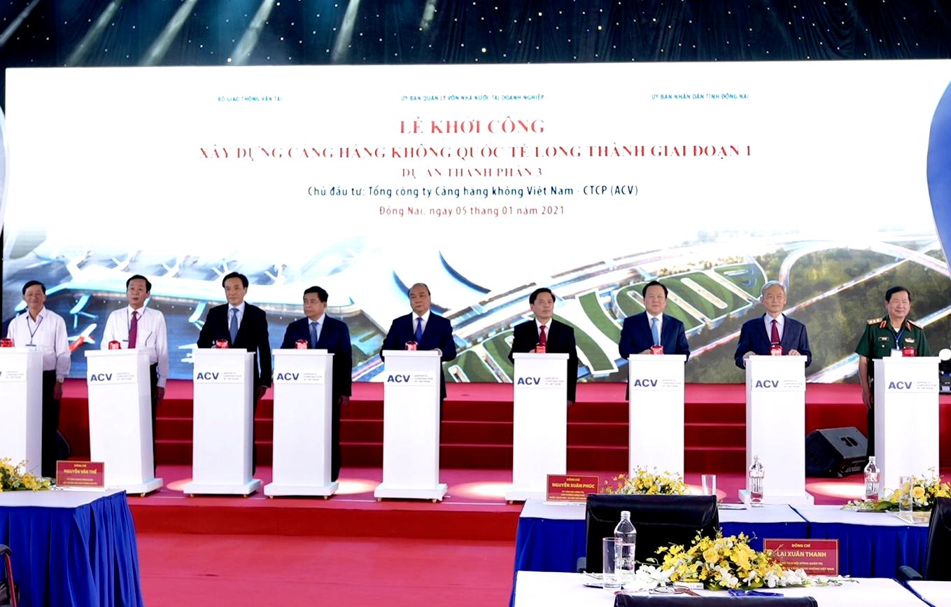 Thủ tướng Nguyễn Xuân Phúc phát lệnh khởi công Cảng hàng không quốc tế Long Thành